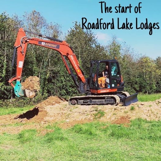 The start of Roadford Lake Lodges