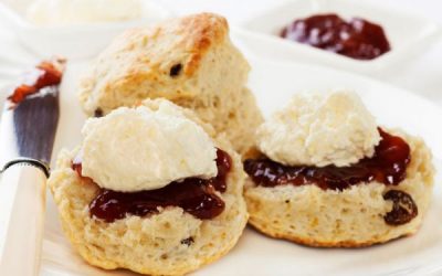 Cream tea at Roadford Lake cafe & bistro