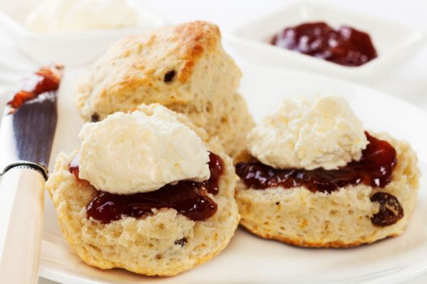 Cream tea at Roadford Lake cafe & bistro